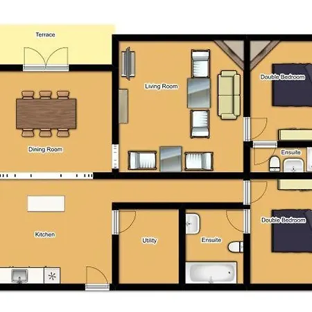 Villa Sleeps 4 Pool Air Con Wifi *